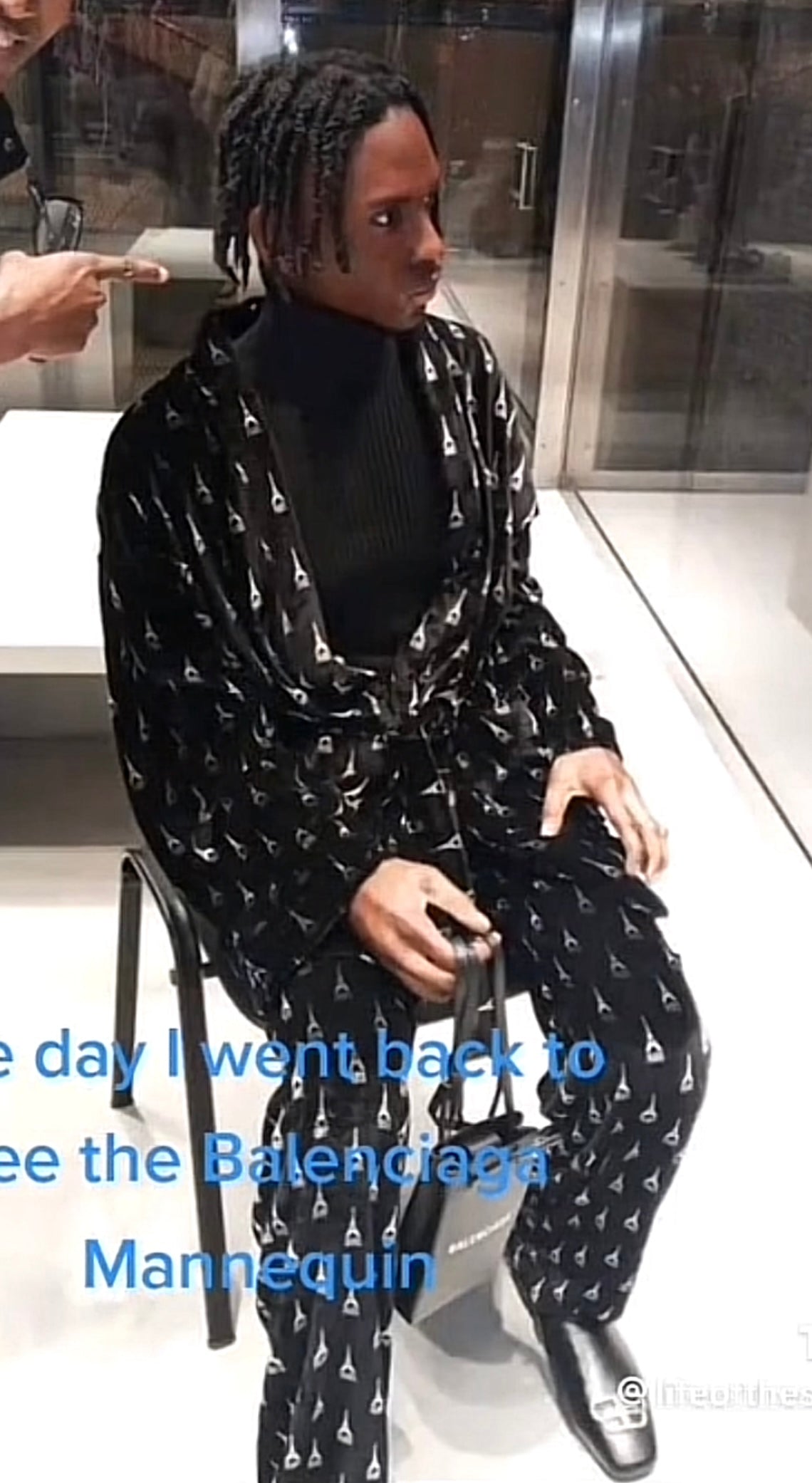 Balenciaga FW19 Eiffel Tower Silk Pajama Pants