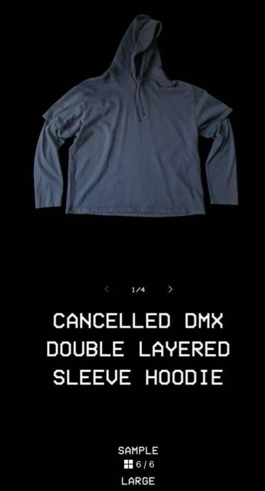 Balenciaga Yeezy Gap DMX Double Layered Hoodie SAMPLE