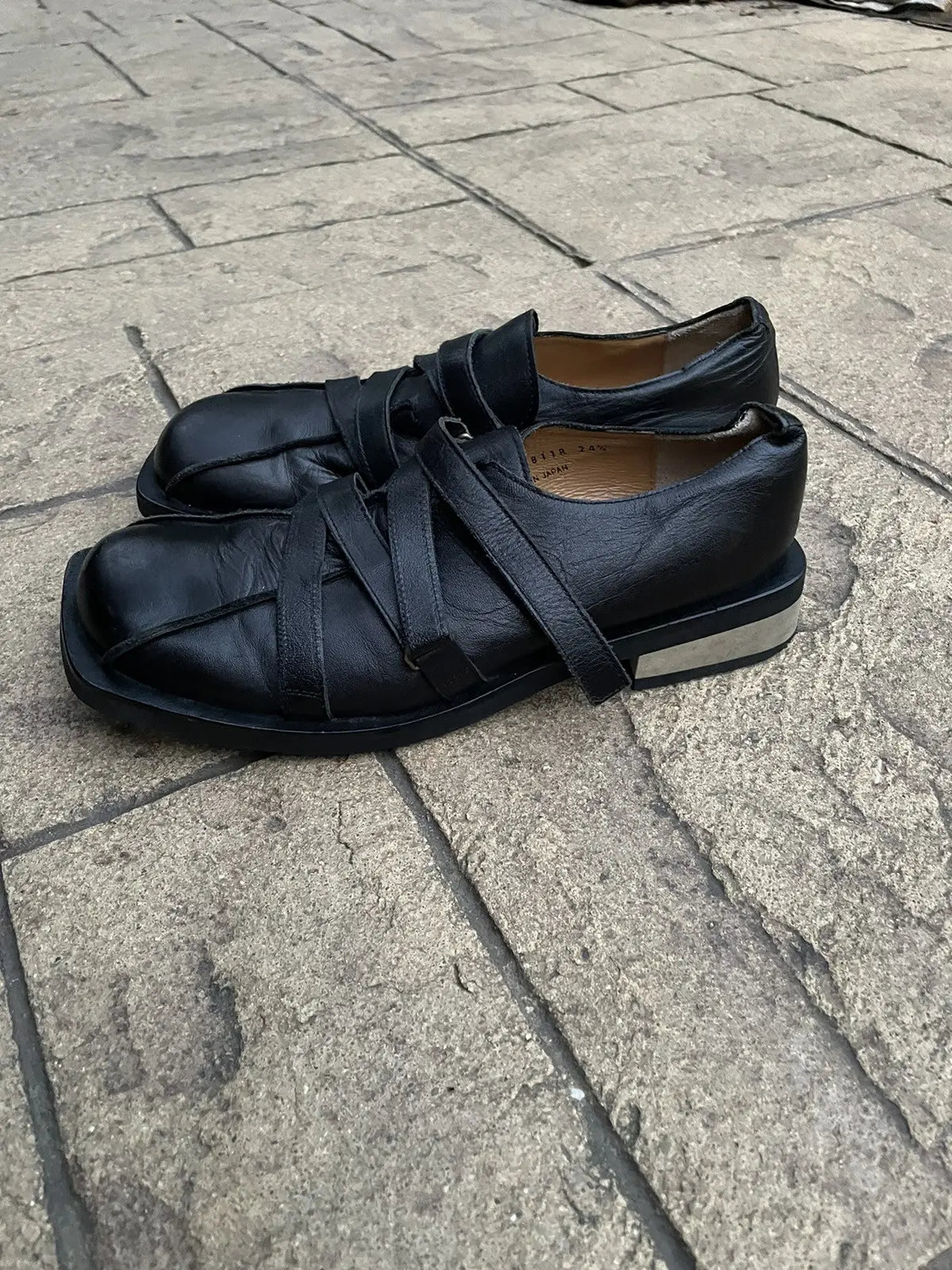 Japanese Label Bondage Leather Strap Derbies