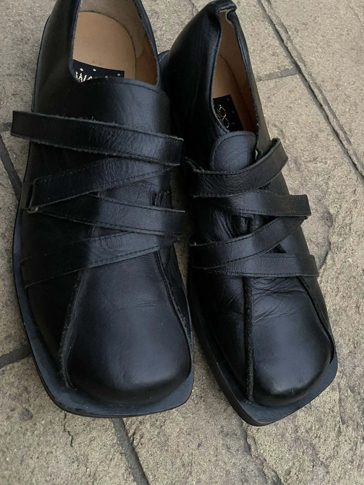 Japanese Label Bondage Leather Strap Derbies