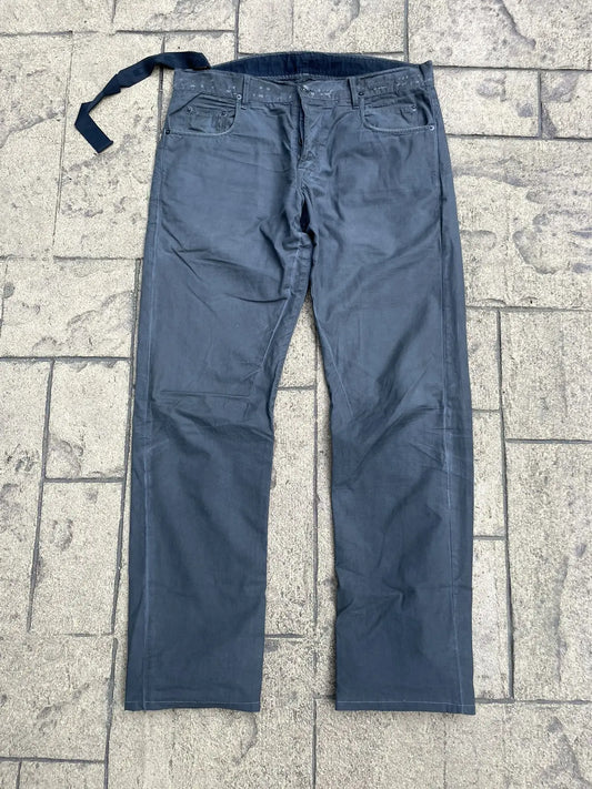 Rick Owens Drkshdw Hog Wash Ripstop Pants Grey
