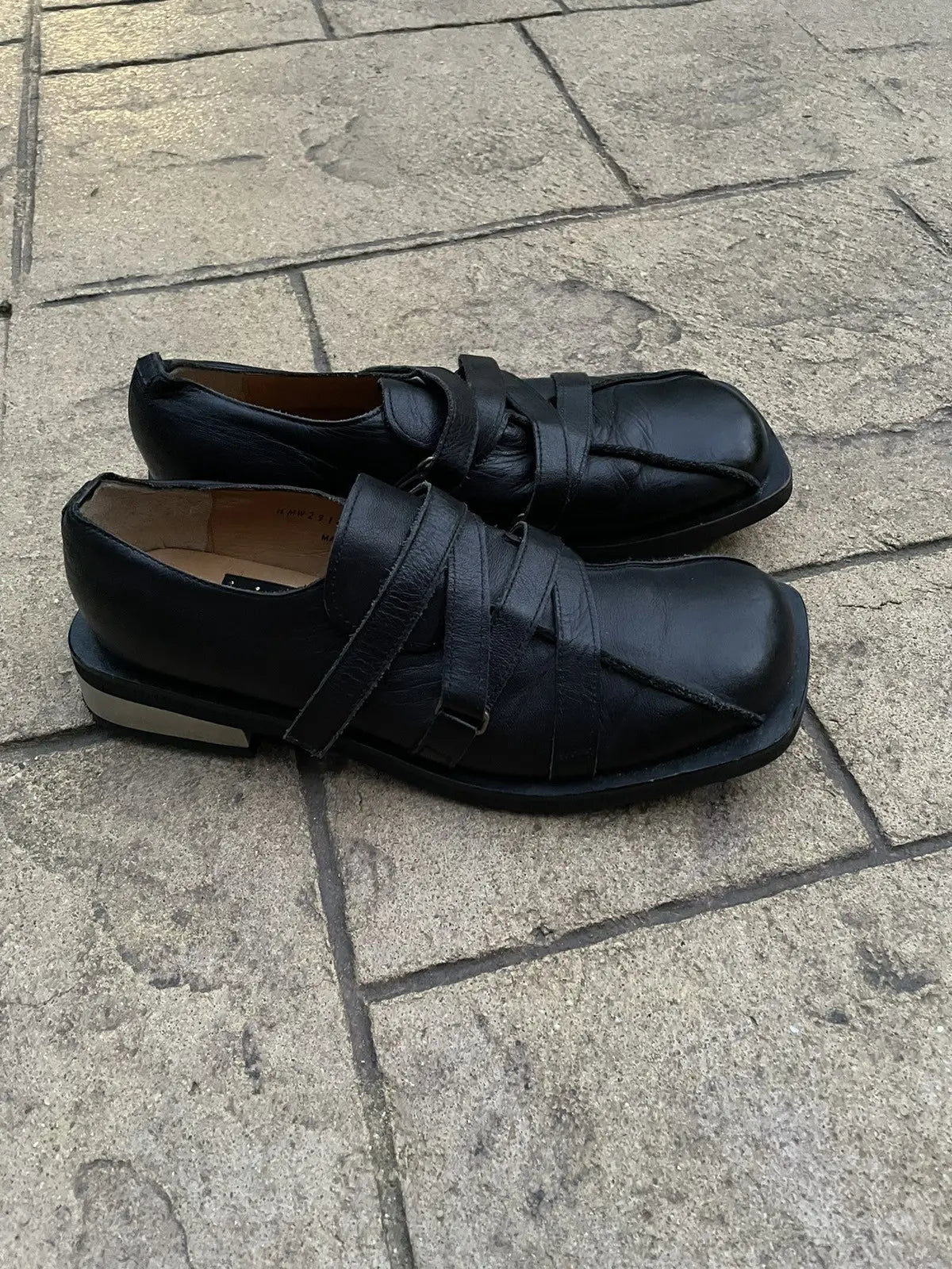 Japanese Label Bondage Leather Strap Derbies