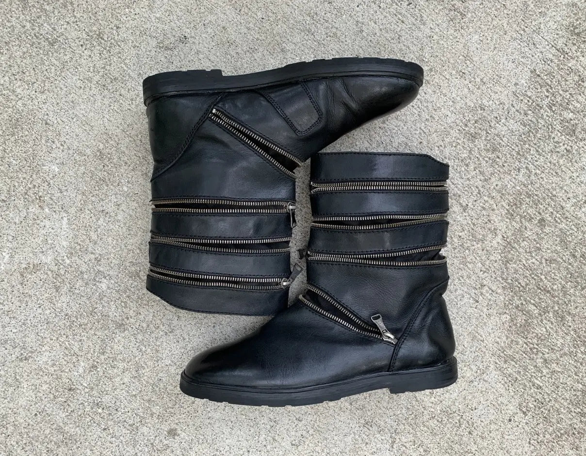 Raf Simons AW2006 Accordion Boots
