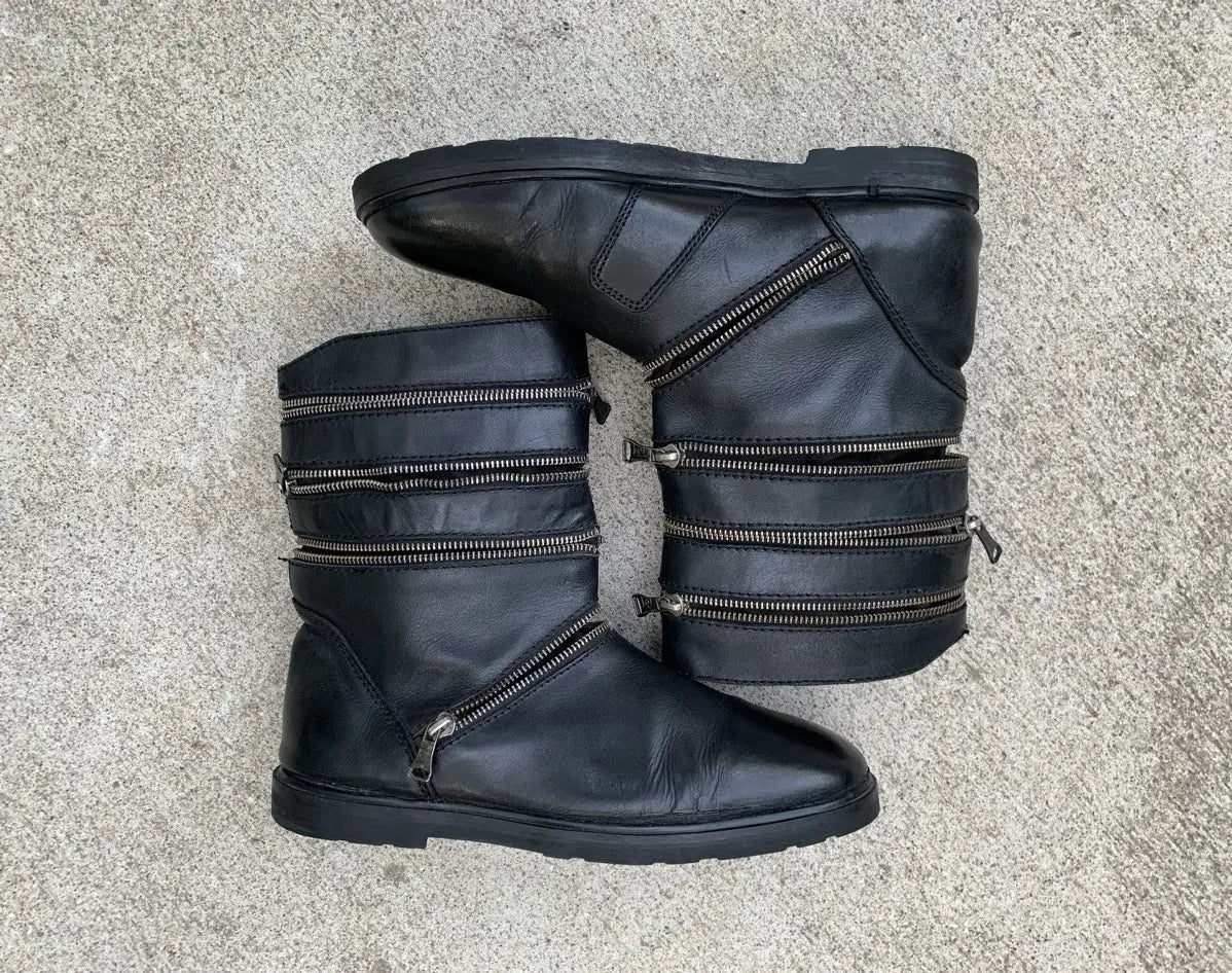 Raf Simons AW2006 Accordion Boots