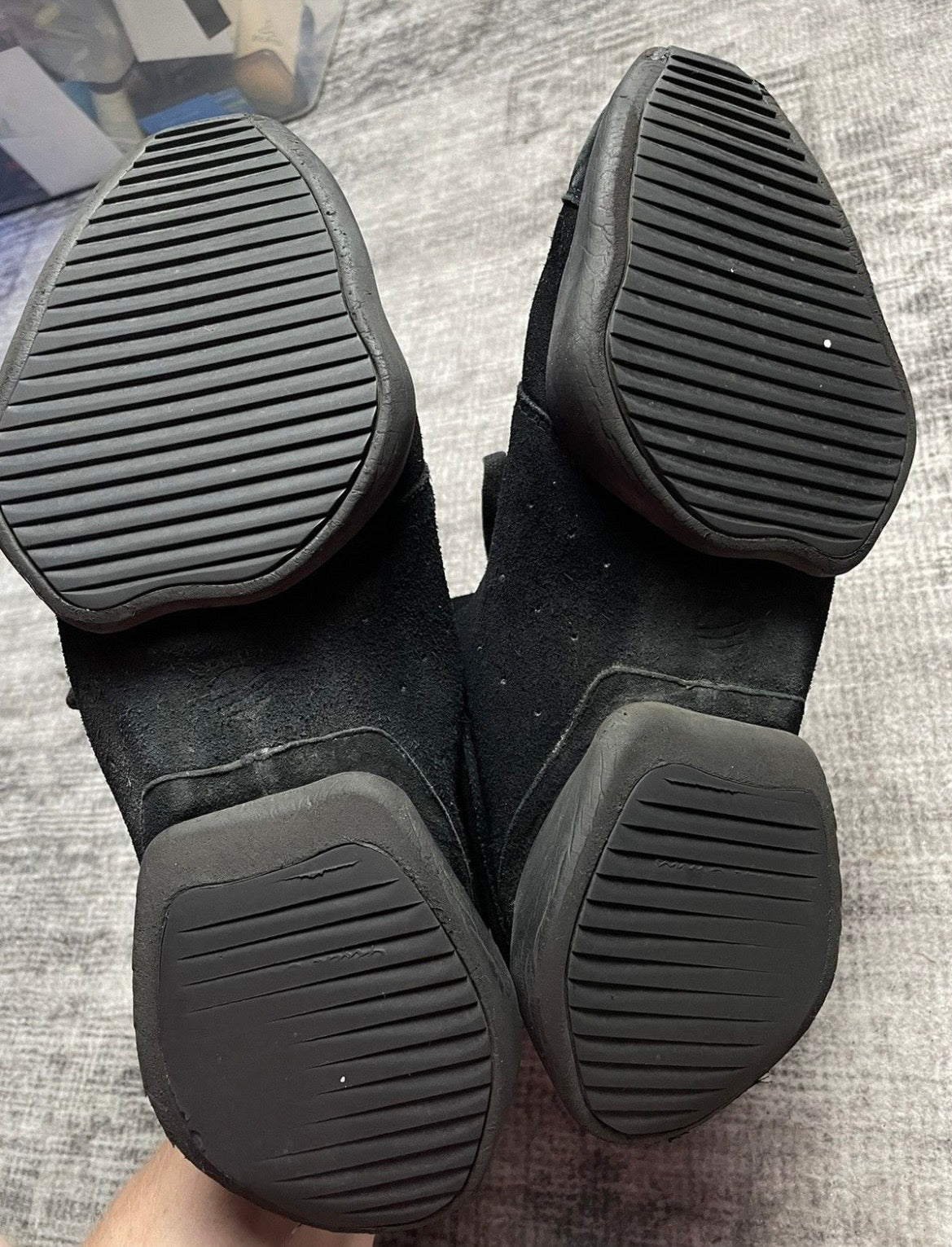 Rick owens Suede Tech Runners Black