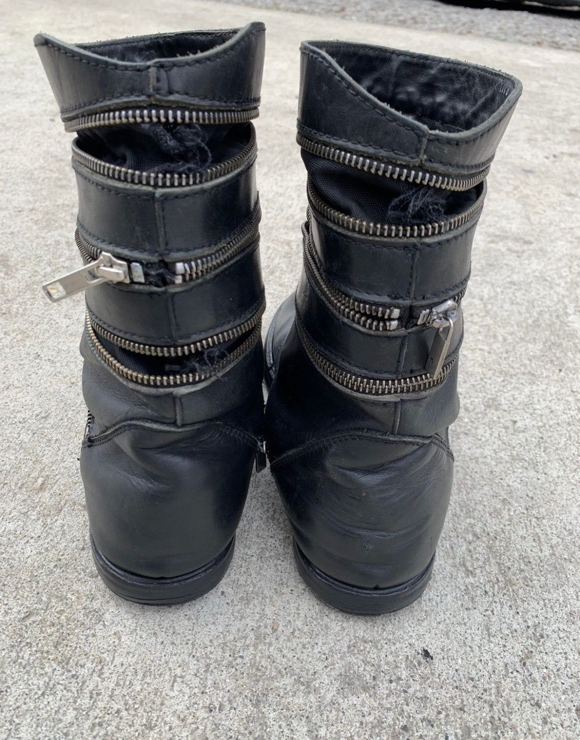 Raf Simons AW06/07 Accordion Zip Boots