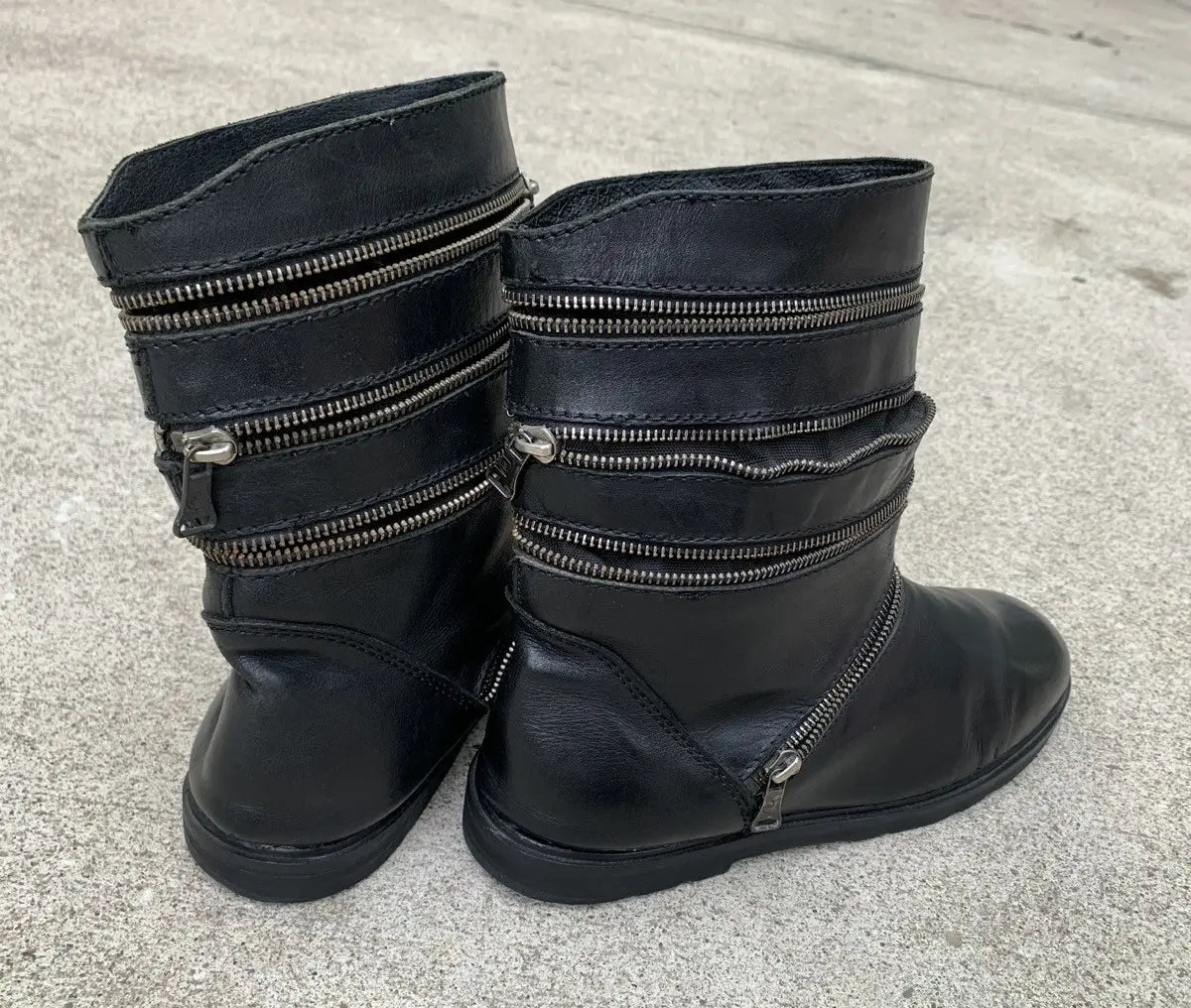 Raf Simons AW2006 Accordion Boots