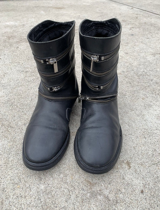 Raf Simons AW06/07 Accordion Zip Boots