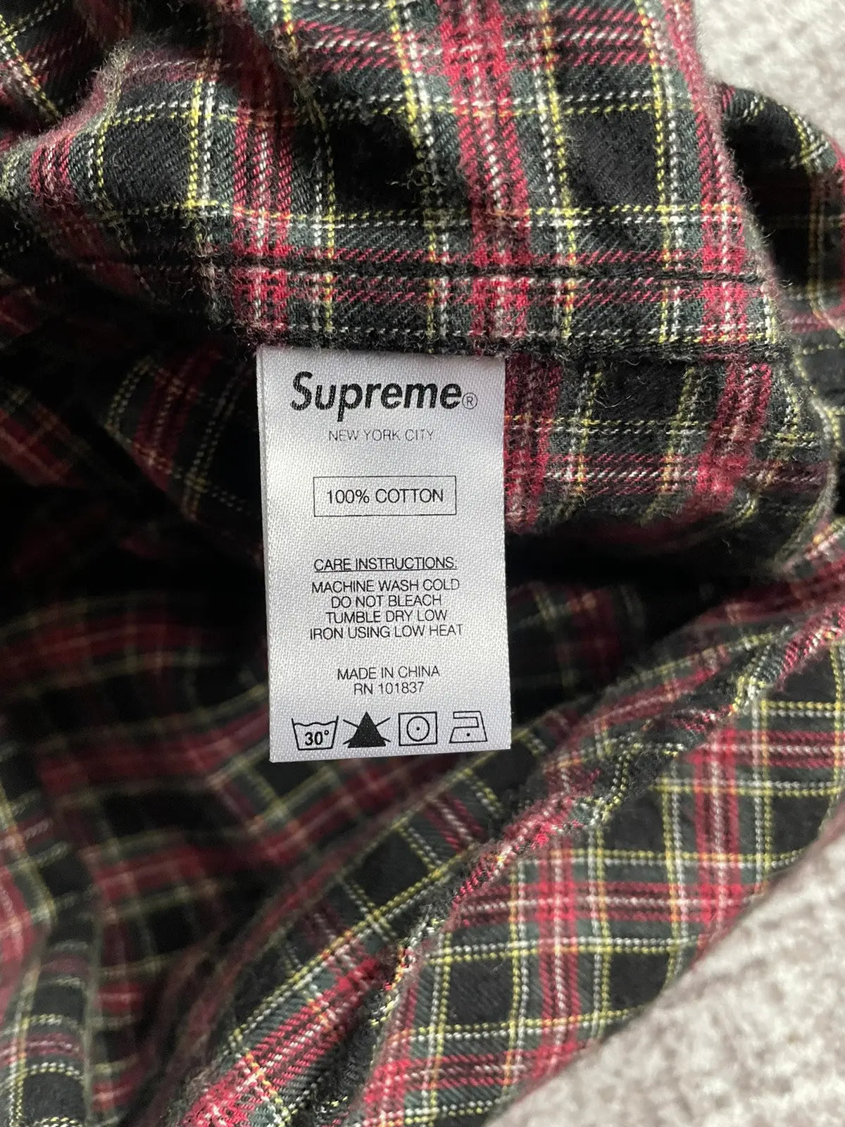 Supreme SS14 Hooded Flannel Shirt