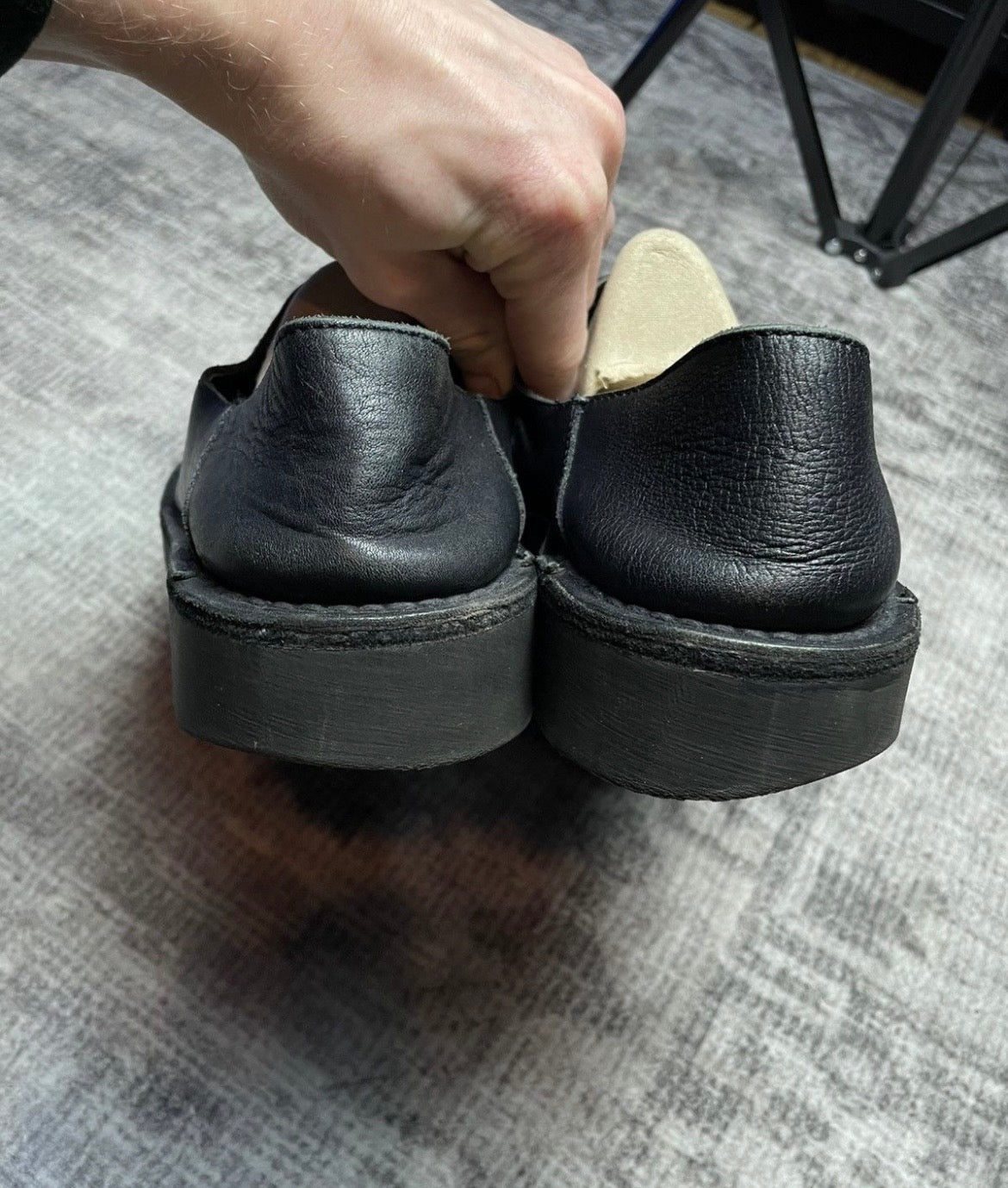Vintage Zara 1998 Slip On Leather Loafers