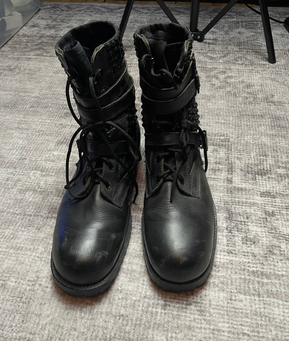 Number (N)ine SS06 Studded Combat Boots