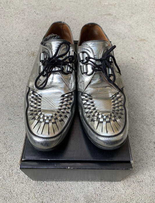 Number (N)ine SS04 Silver Derby Shoes
