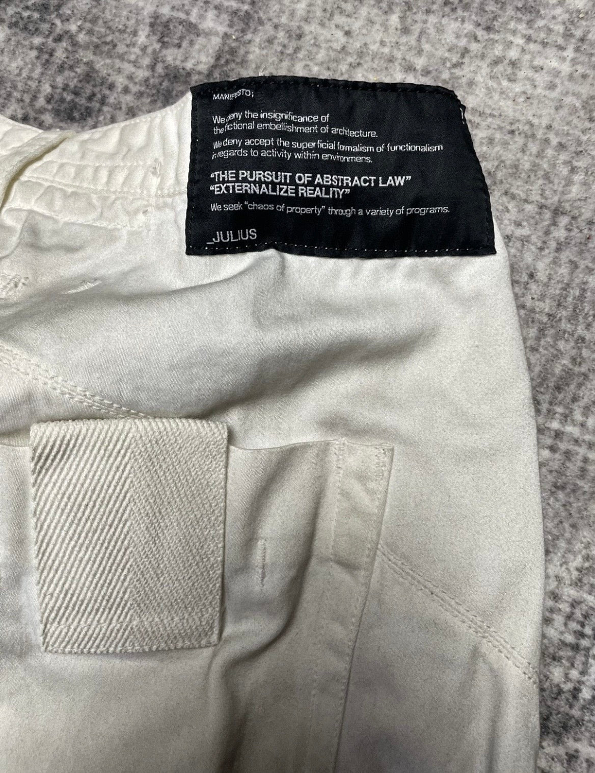 Julius Ghost SS14 Asymmetrical Pants