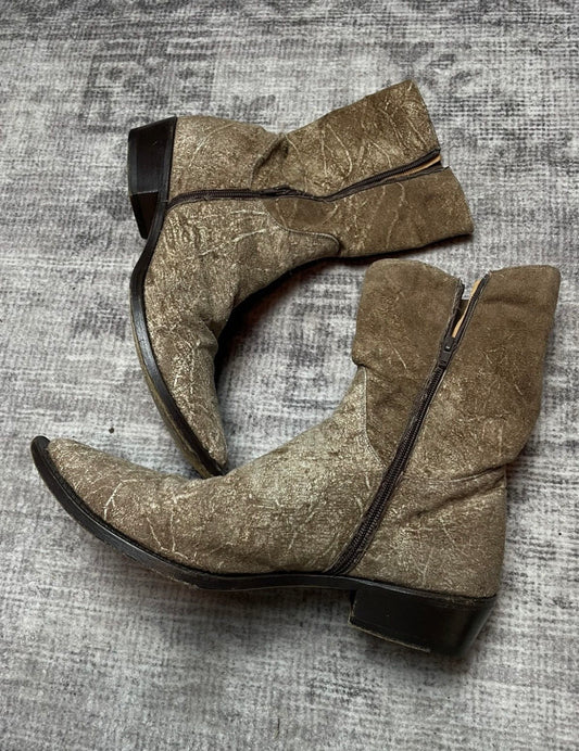 Gianni Barbato Scarred Side Zip Boots