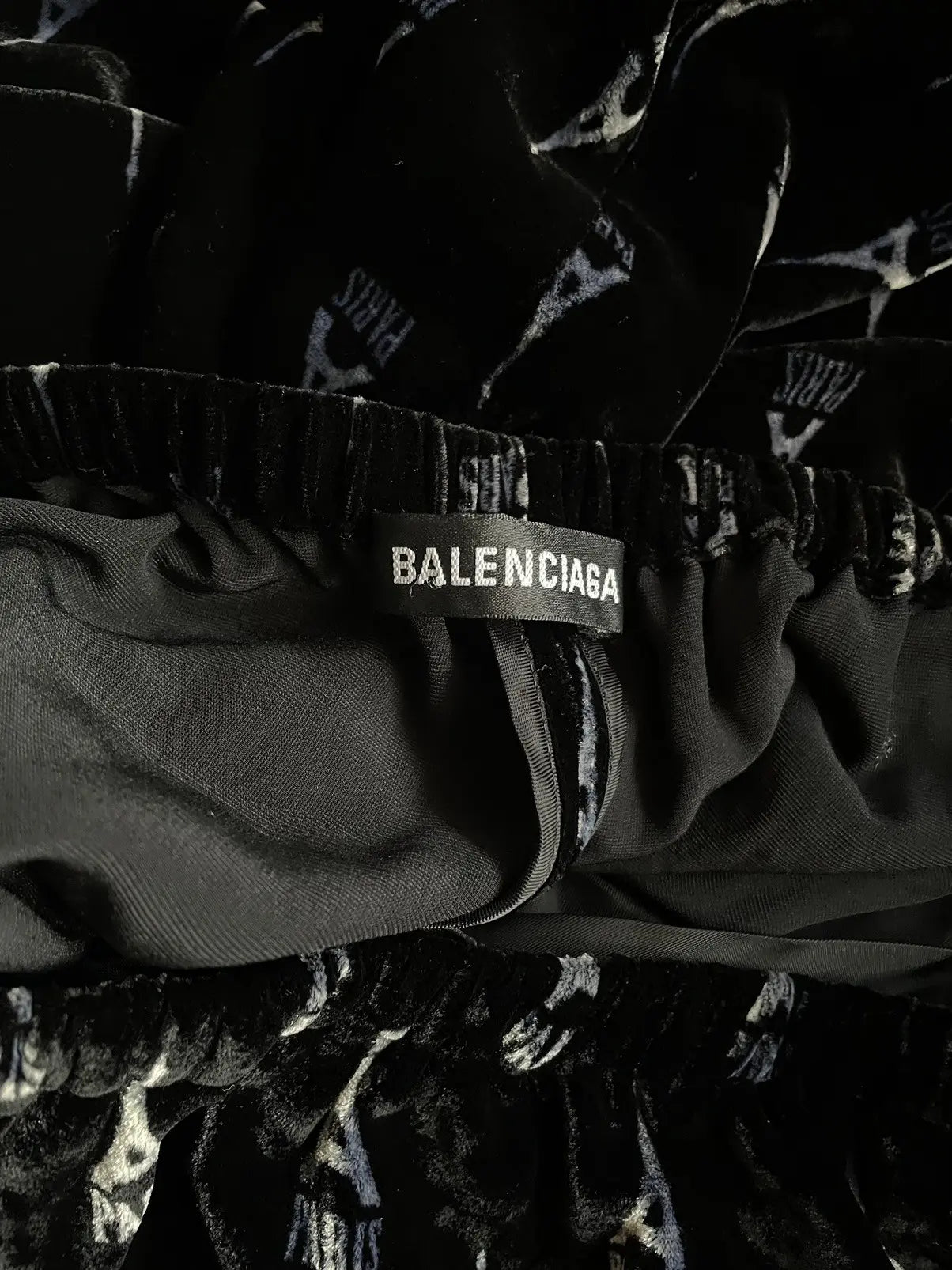 Balenciaga FW19 Eiffel Tower Silk Pajama Pants