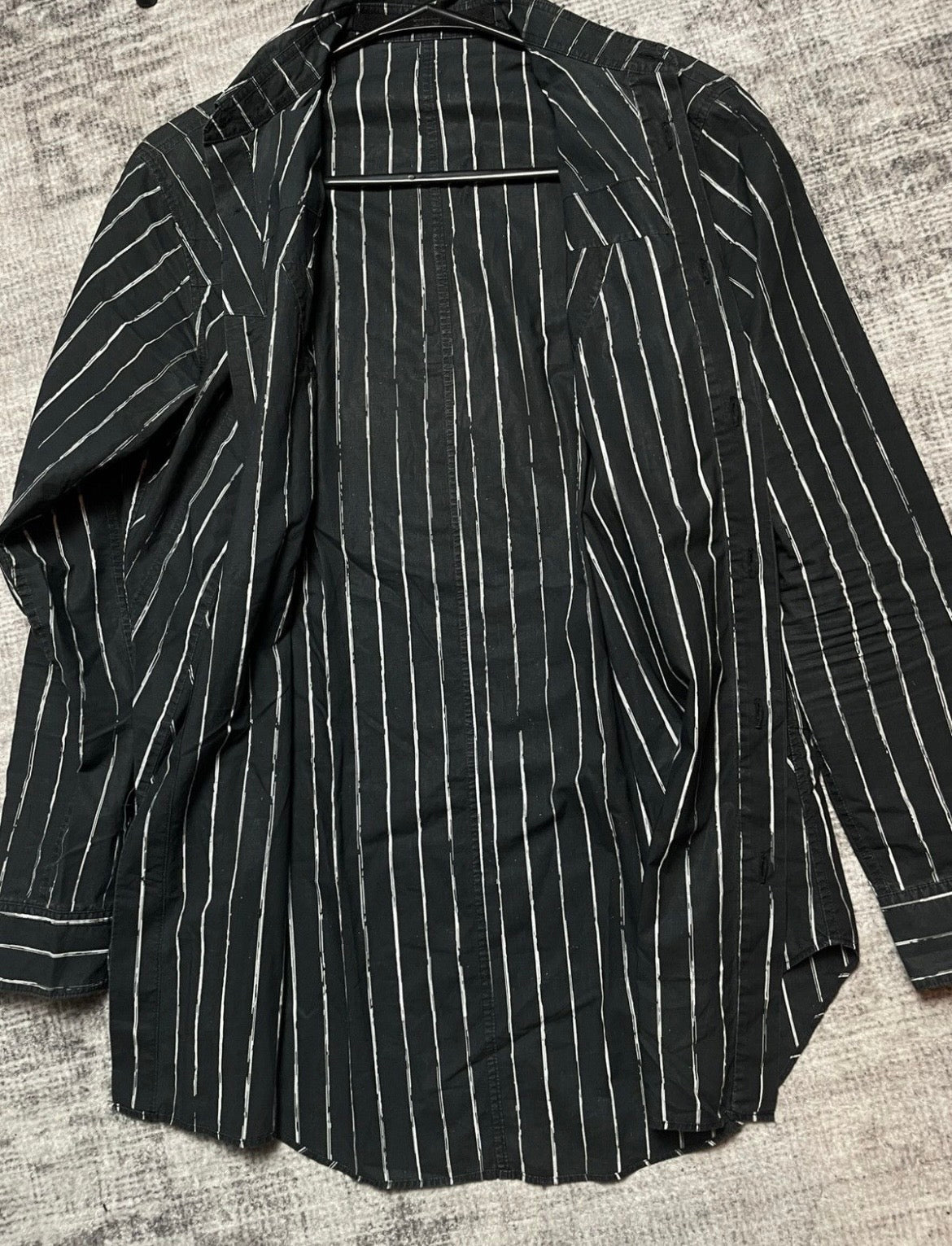 Julius SS19 Seamed Striped Shirt