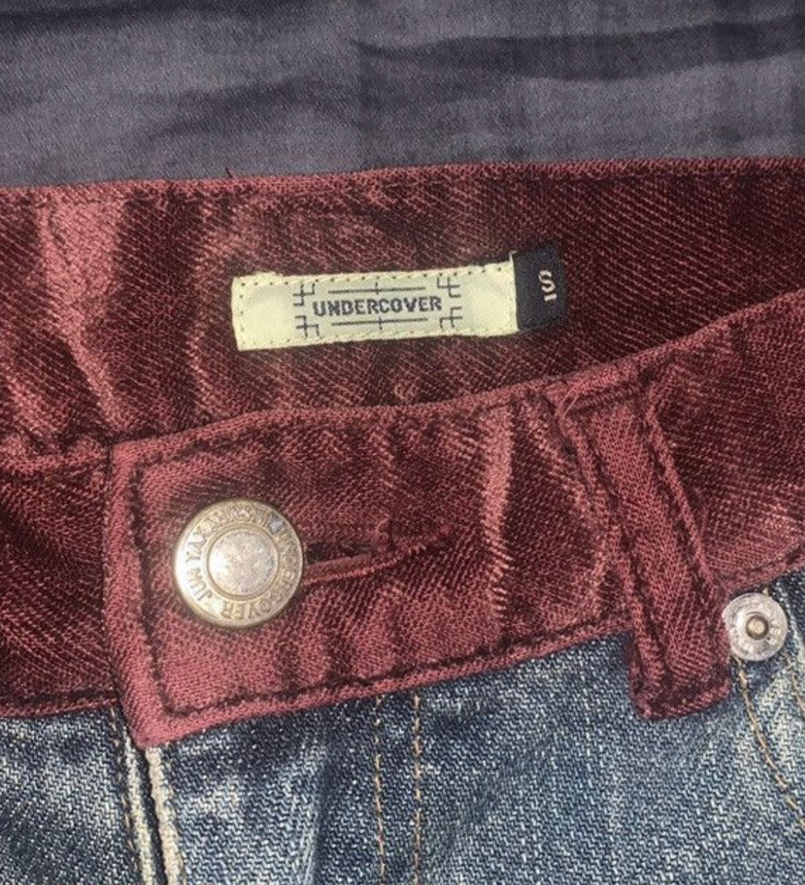 Undercover AW02 “Witch’s Cell Division” Velvet Denim