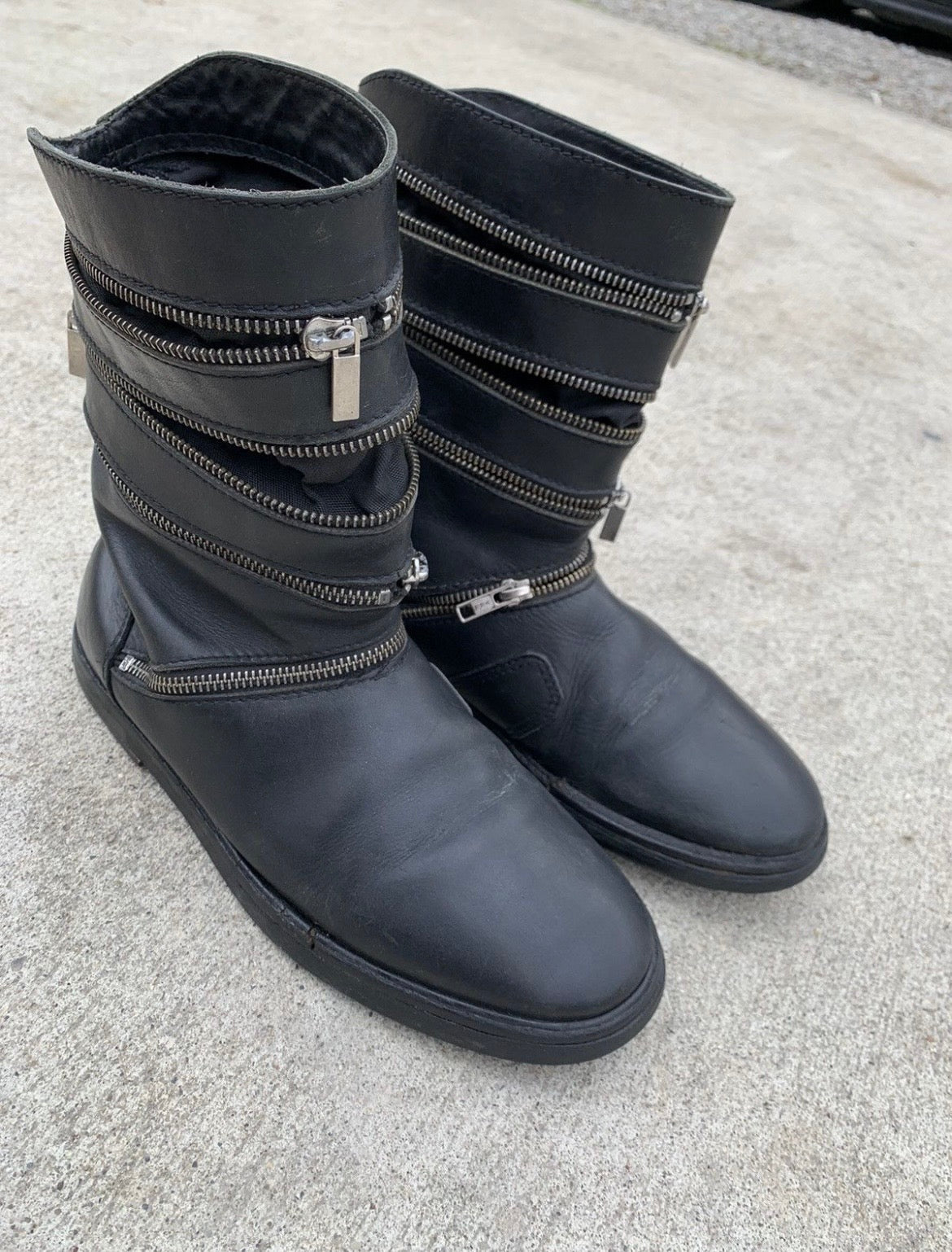 Raf Simons AW06/07 Accordion Zip Boots