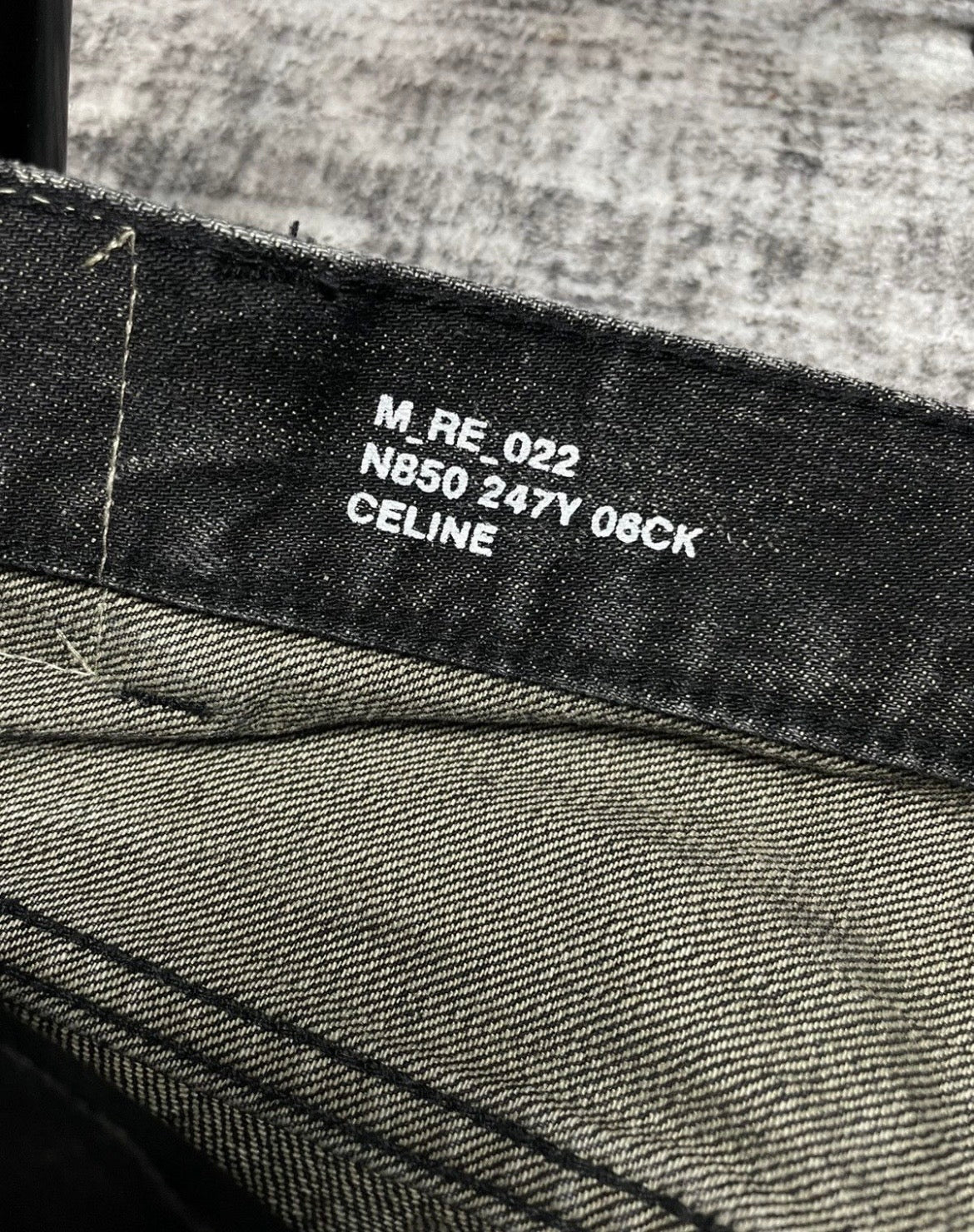 Celine Wesley Distressed Denim Jeans