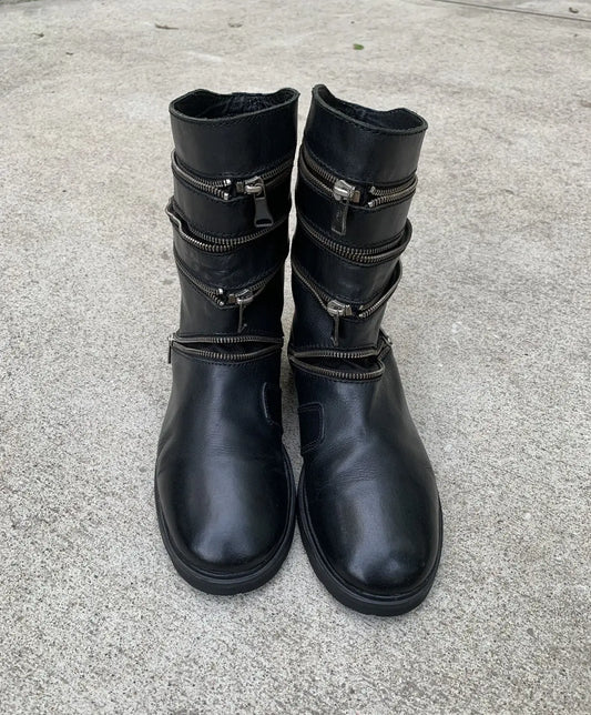 Raf Simons AW2006 Accordion Boots