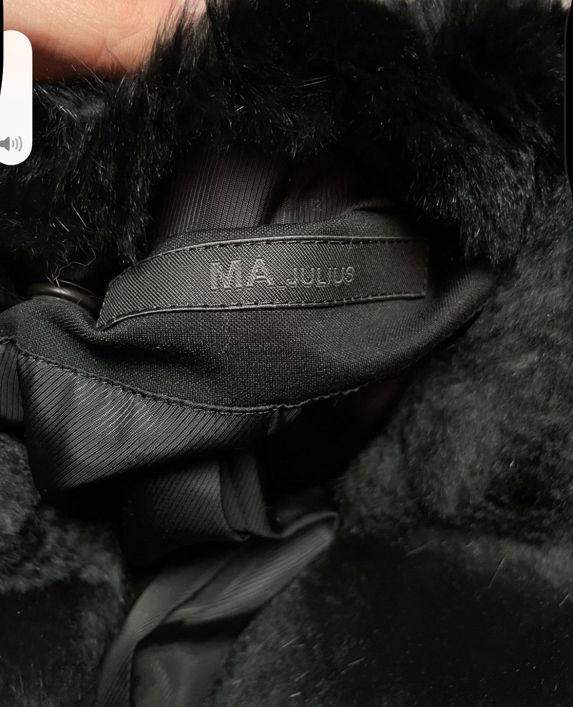 Julius FW12 Fur Collar Jacket