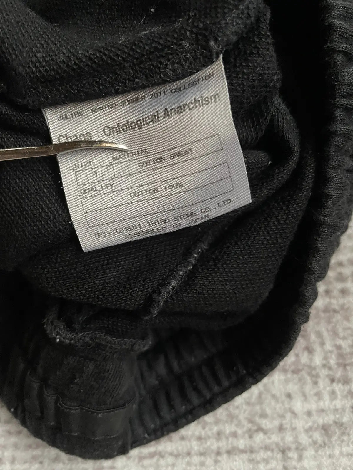 Julius SS11 Cotton Shorts Black